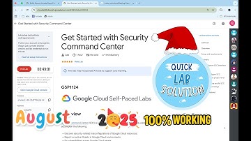 [2025] Get Started with Security Command Center | #qwiklabs | #GSP1124 | [With Explanation🗣️]