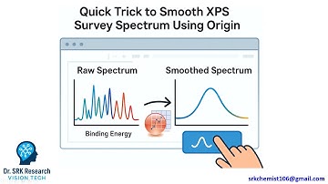 Quick Trick to Smooth XPS Survey Spectrum Using Origin# |#Tamil#|