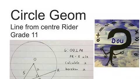 Euclidean Circle geometry Line from centre rider 1 (mathdou)