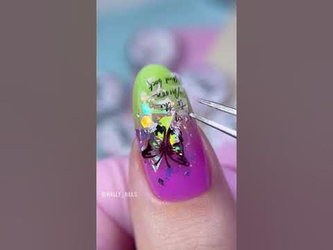 Бабочка на ногтях 🦋 #shorts #nails #nailart #nails - YouTube