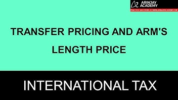 Transfer Pricing and Arm