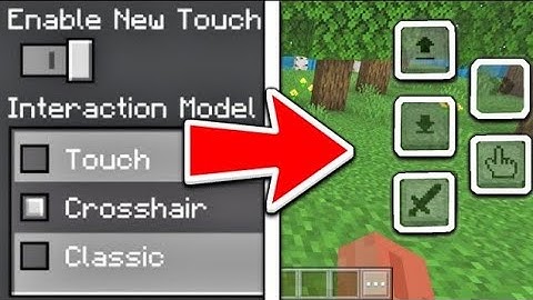 How to enable new touch control on minecraft pe with gameplay proof