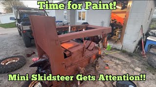 Mini Skidsteer Repower Gets Hoses, Oil And Primed For Paint