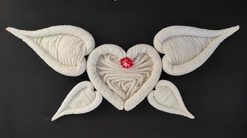 Heart Towel Folding | Romantic Towel art