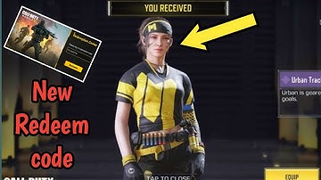 Free Urban Tracker Skin Redeem code codm 2023 | cod Mobile Redeem code | codm Redeem code 2023