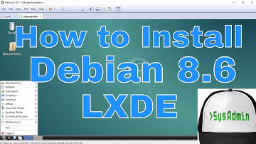 How to Install Debian 8.6 LXDE + Review on VMware Workstation Tutorial [HD]