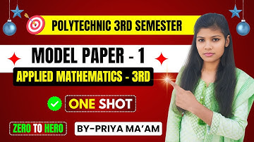 Applied Math-3 | Model Paper 2024 | Imp. Question |  by Priya ma