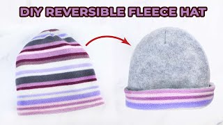 How to make a fleece hat | Free DIY fleece hat pattern