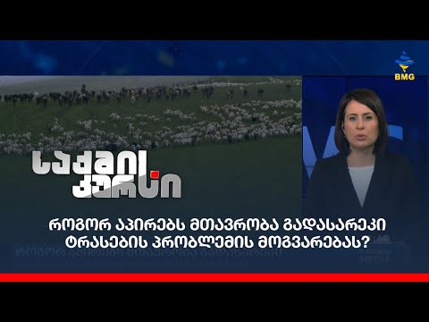 როგორ აპირებს მთავრობა გადასარეკი ტრასების პრობლემის მოგვარებას?