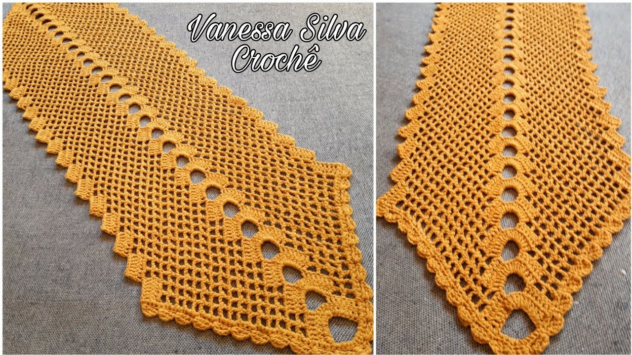 Caminho de Mesa Arcos Fácil e Econômico / Tutorial Crochê Passo a Passo