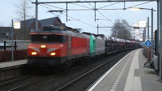 Rfo 1830  186 210 With Loaded Gefco Train Passes Through Twello