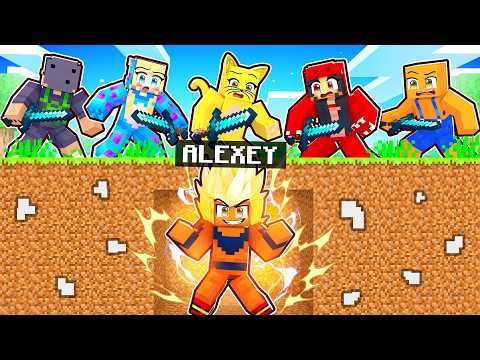GOKU vs 5 CAÇADORES no Minecraft!