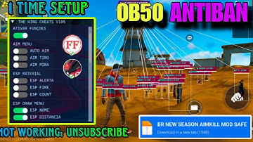 THE KING CHEATS V105 | FREE FIRE MOBILE PENEL | OB50 MOD MENU 100% | ALL DEVICE 🔥 ALL SERVER 🔥SAFE 😈