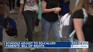 NC schools adjust to so-called 'Parents' Bill of Rights' law