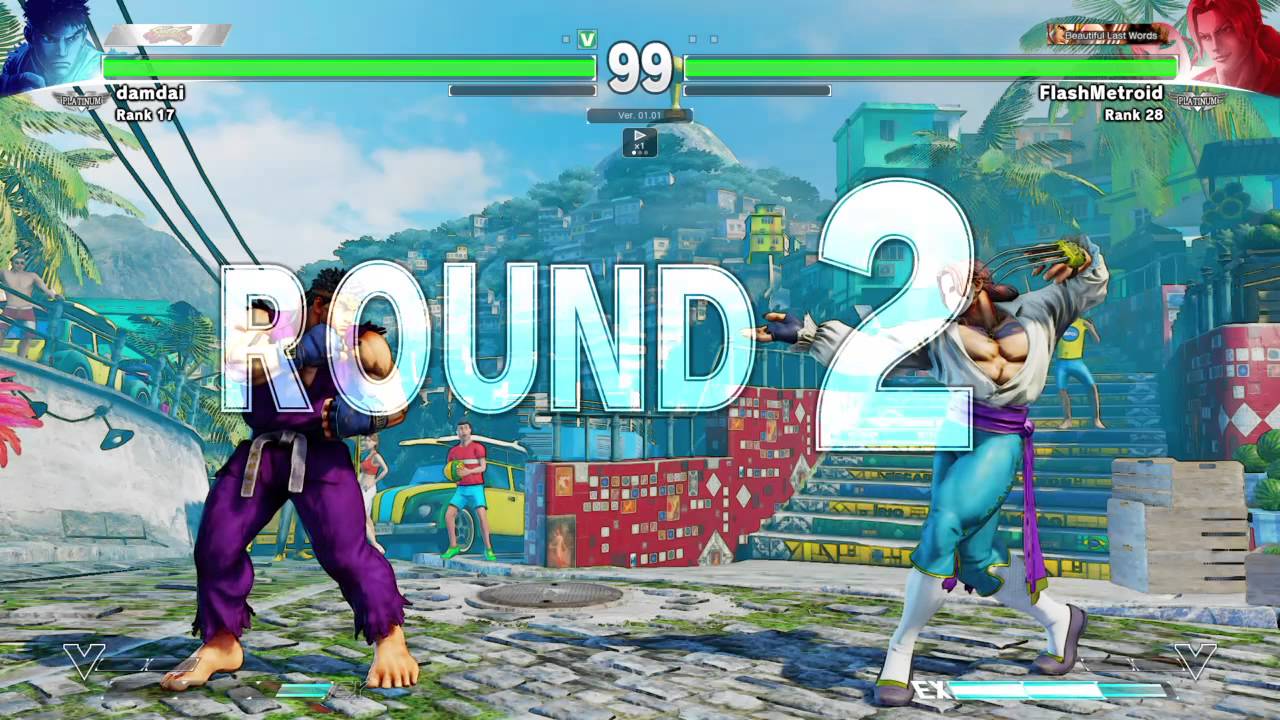 SFV - damdai (Ryu) Vs FlashMetroid (Vega)