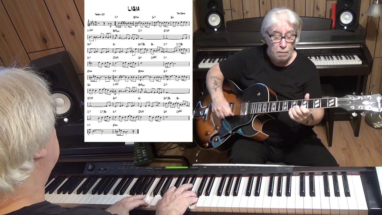 LIGIA - Jazz guitar & piano cover ( Tom Jobim )