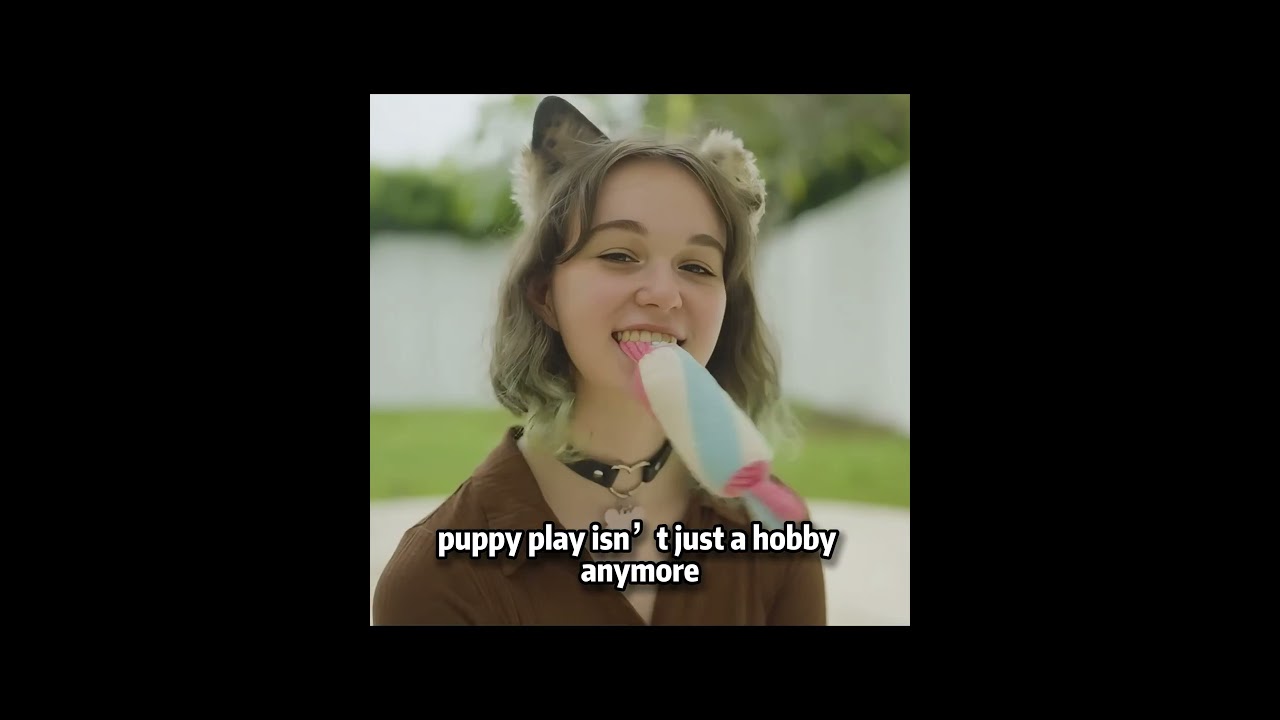 This girl is enthusiastic about acting like a dog for her boyfriend 