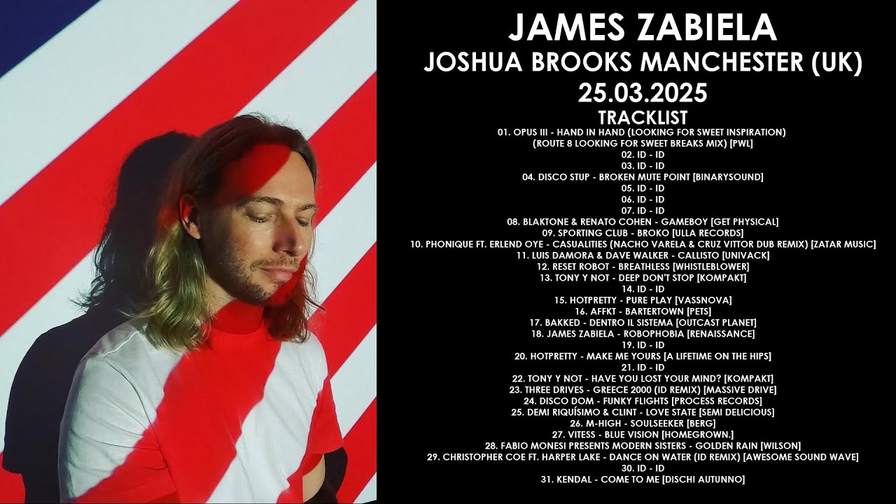 JAMES ZABIELA (UK) @ Joshua Brooks Manchester (UK) 25.03.2025