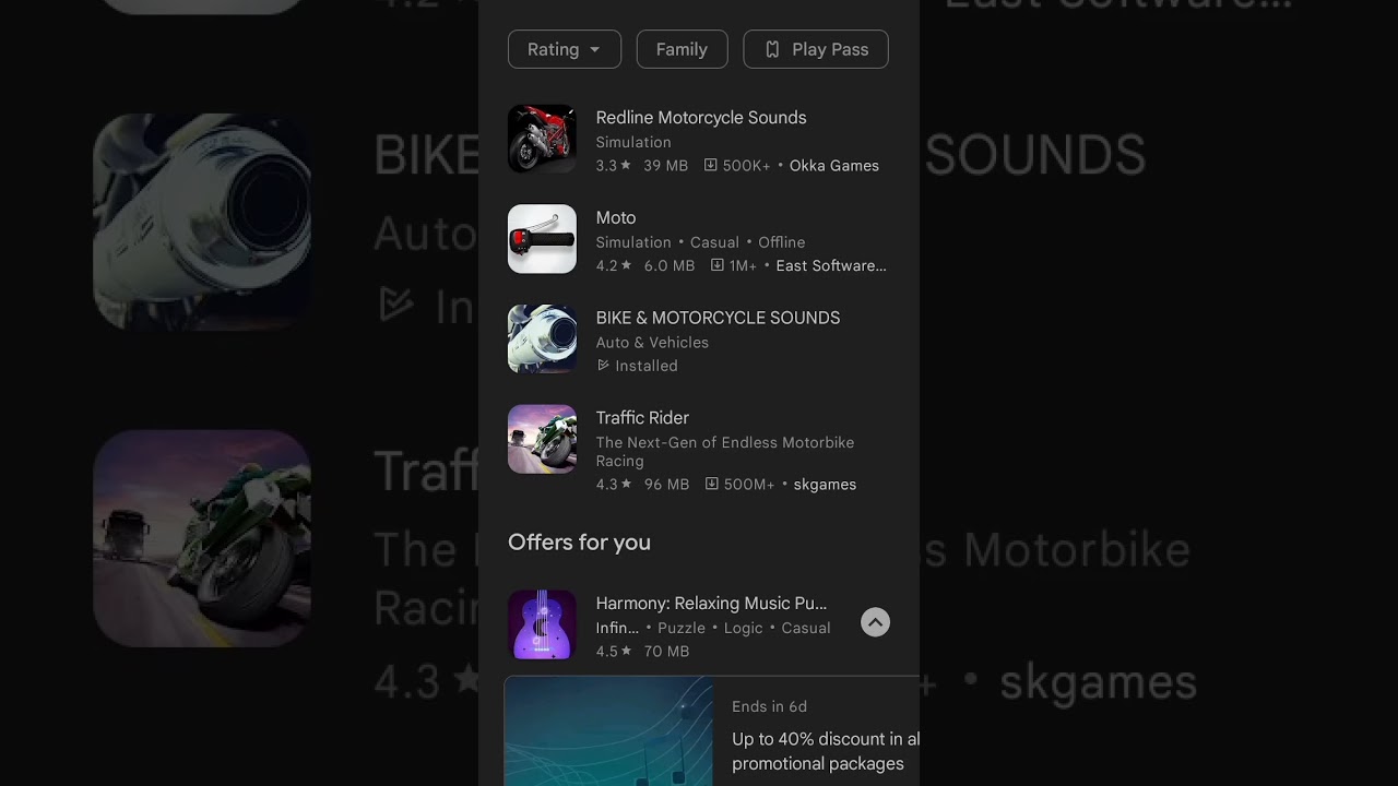 Real bike sound app in Play Store 