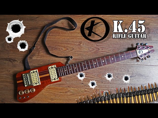 KAY K45 Rifle Guitar from 1981: vintage travel guitar - YouTube