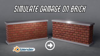 How to Simulate Damage on a Procedural Brick Texture | Blender 4.0