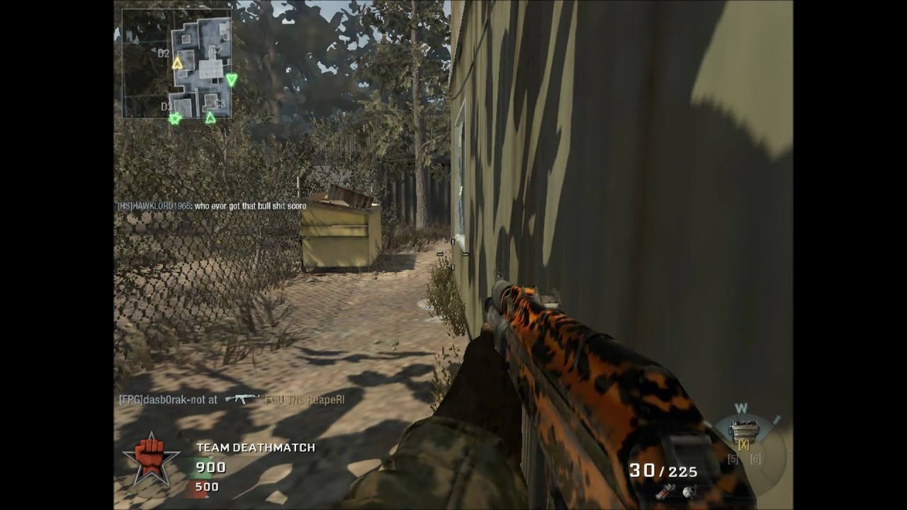 Call of Duty: Black Ops: AK74u TDM D4Nz88 51-3  RADIATION gunship chopper gunner SMG