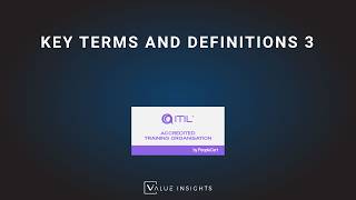 ITIL® (version 5) Foundation Exam Preparation Training | Key Terms and Definitions 3 | eLearning