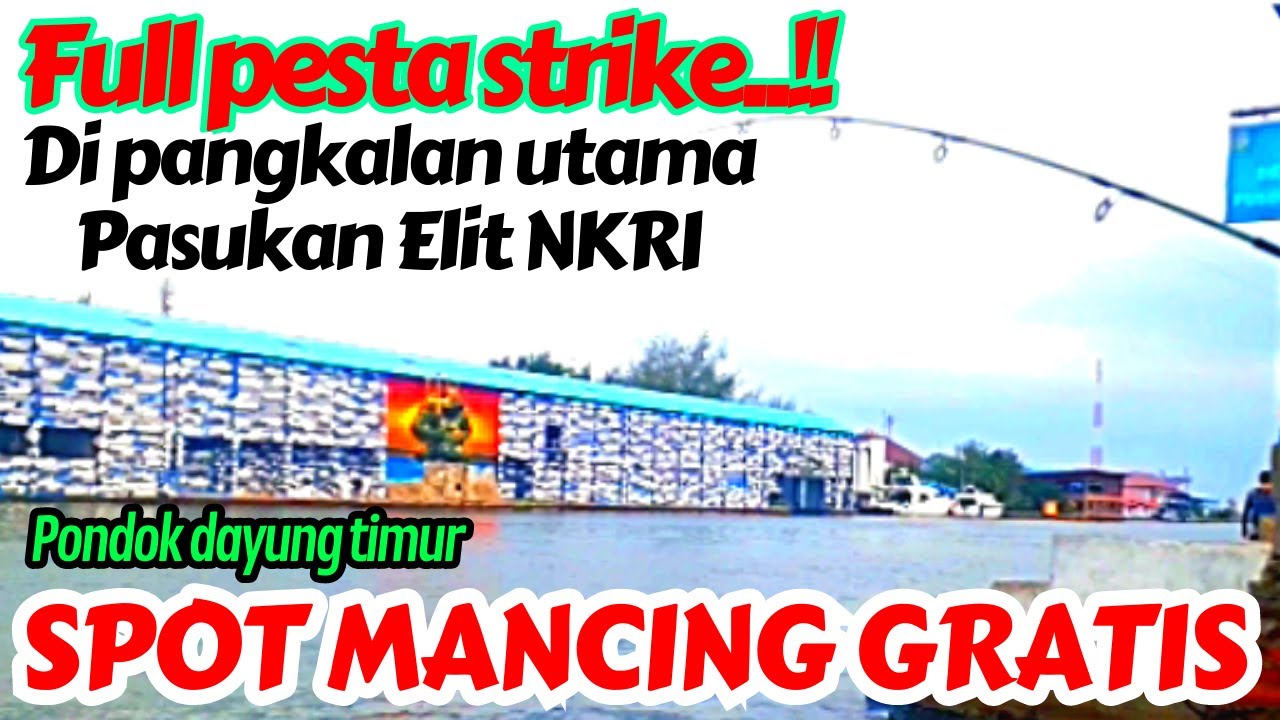 Mancing gratis di Markas Kopaska pondok dayung ft 