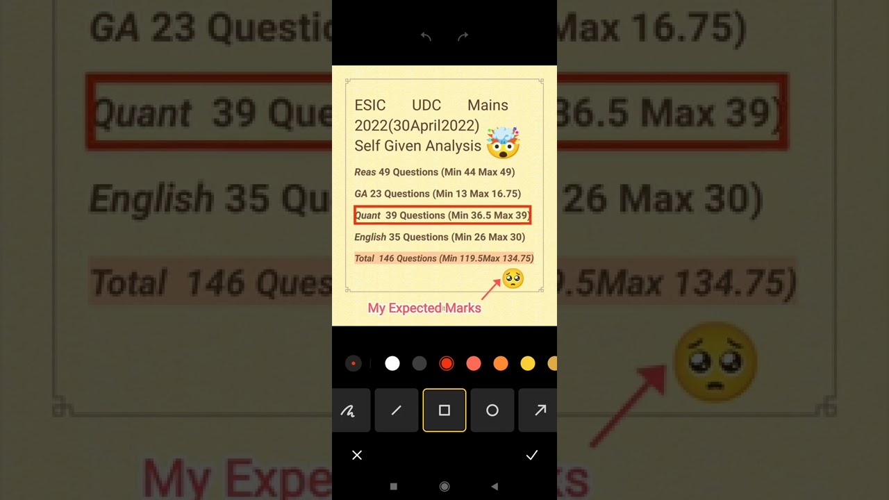 ESIC UDC Mains 2022 (Self Given Analysis)