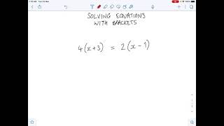 Solving Equations with brackets and unknowns on both sides