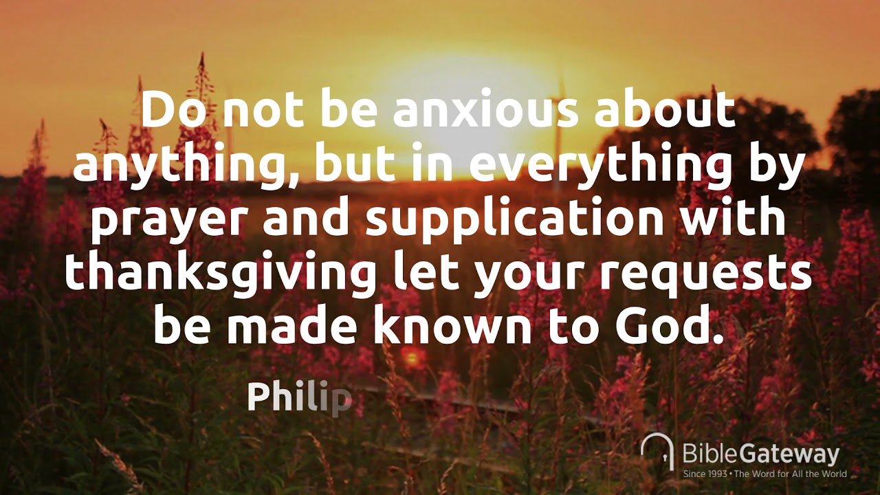 Bible Verse Philippians 4 6 Youtube
