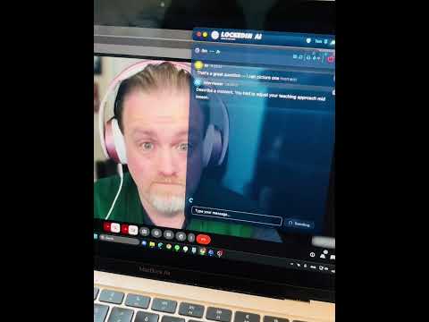 She didn’t memorize anything and gave answers 😅 Try this tool feee on lockedinai.com. #interview