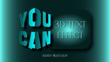 Learn to Create Stunning 3D Text Effects in Adobe Illustrator #adobeillustratortutorial