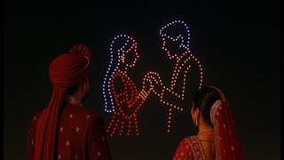 450 Wedding Drone Show in Dwarka | Gujarat | BotLab Dynamics