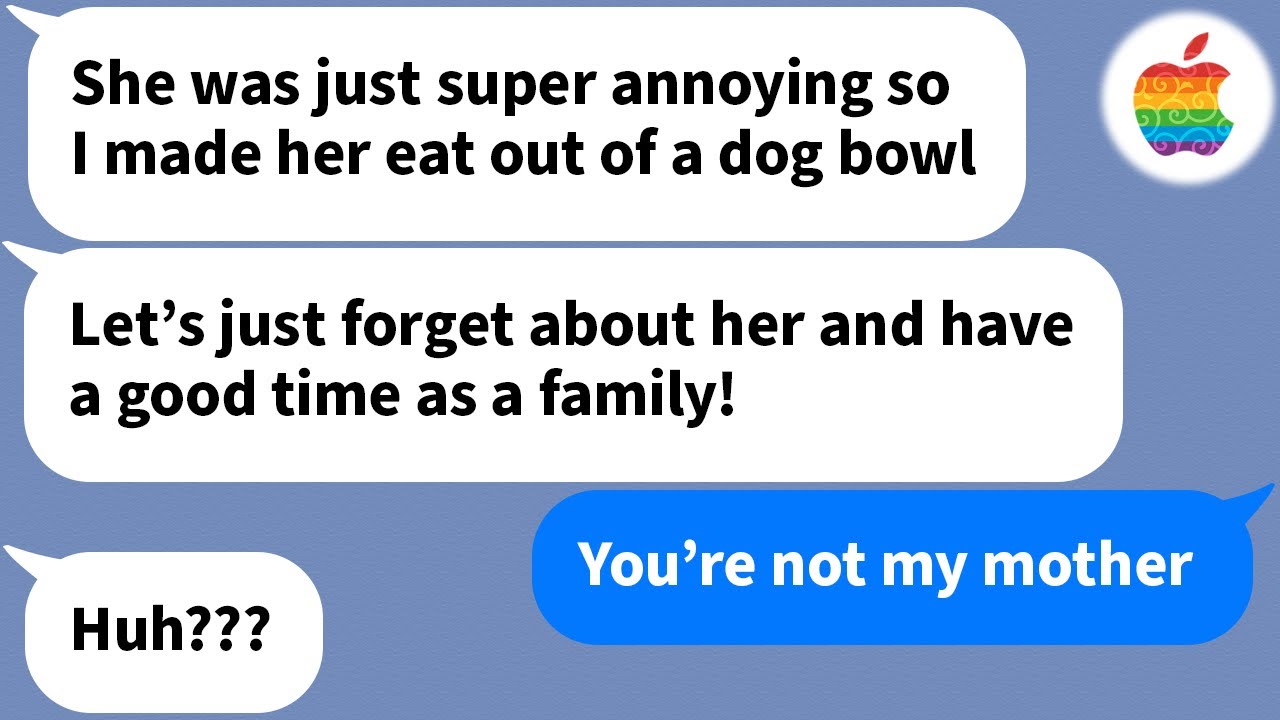 【Apple】 My brother's wife was eating out of a dog bowl...