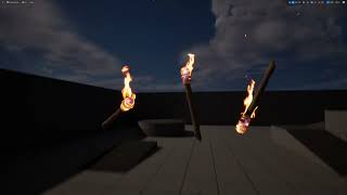 Fire torch effect in Unreal Engine