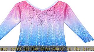 Baohulu Leotard For Girls Gymnastics Toddler Sparkle Stripes Tank Biketards One Piece