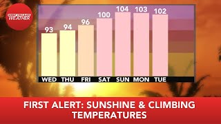 FIRST ALERT: Sunshine & climbing temperatures