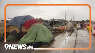 Clearing of Denver homeless encampment called off after visit from mayor