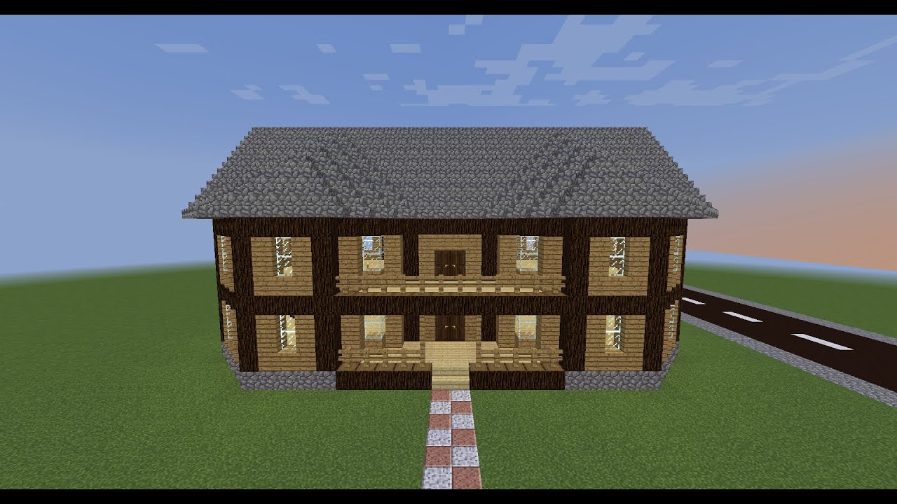 Minecraft tutorial come costruire una casa di legno youtube Case legno moderne