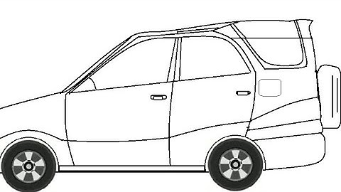 drawing of a car tata safari ms paint