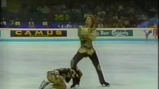 Bestemianova & Bukin Бестемьянова и Букин (URS) - 1988 European Championship, Ice Dancing, FD(US CBS
