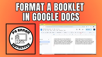 How to Format a Booklet in Google Docs