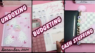 1st paycheck in December 2024 | Unboxing, Budgeting, and Cash Stuffing | $1,018