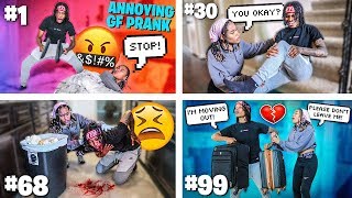 Pranking My Girlfriend 100 TIMES In The SAME DAY!!!