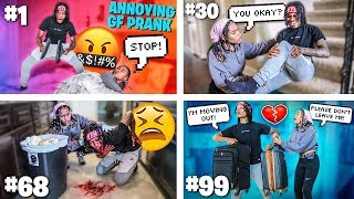 Pranking My Girlfriend 100 TIMES In The SAME DAY!!!