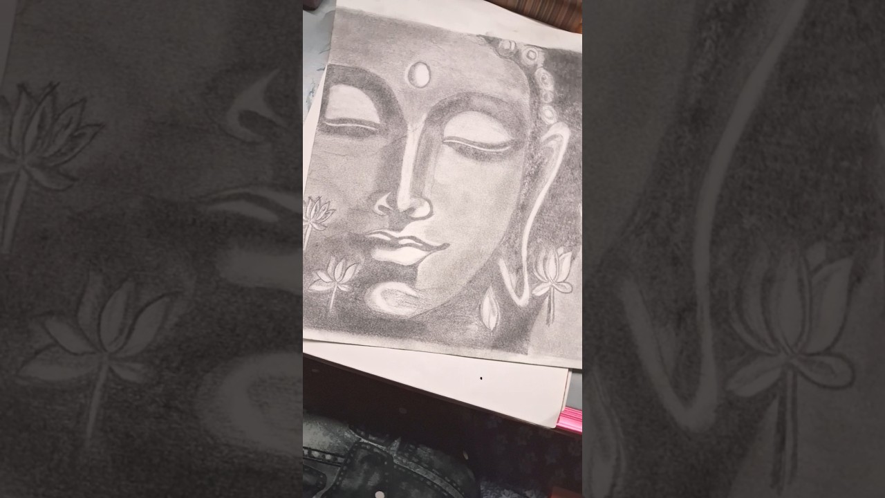 Lord Buddha Drawing💕#Short