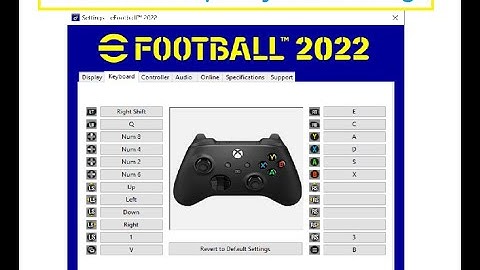 eFootball 2022 PES PC Keyboard Settings and Control