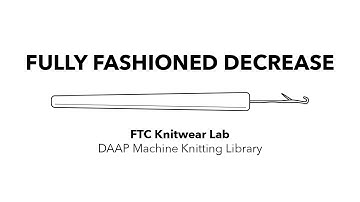 Fully Fashioned Decrease