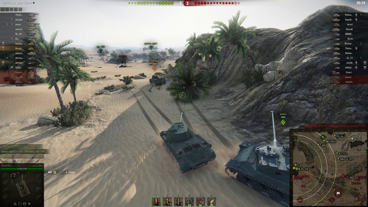 IS-2, Sand River, Assault